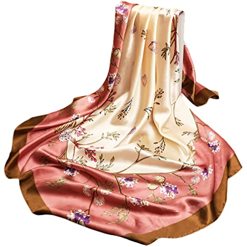 FAIRYGATE Schals & Tücher für Damen Seidenschal Damen Bandanas Damen Halstuch Bandana Schal Kopftuch Nickituch DA2516