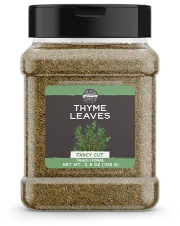 Birch & Meadow Fancy Cut Thyme Leaves, 3.8 oz, Aromatic, Traditional
