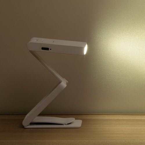 ZKLiLi Book Light Clip on Reading Light for Bed, USB Rechargeable Book lamp, Book Gifts for Women Men, Portable 3 Color Dimmable LED Small Book Accessories for Reading Lovers (Book Light)