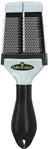 Furminator Slicker Brush S - carda pequeña con cerdas de acero inoxidable suaves para gatos, perros pequeños, gatitos y cachorros