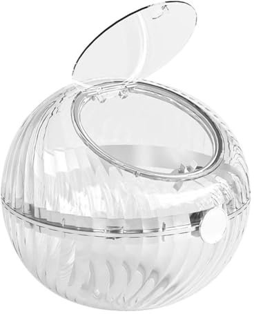 Sichuny Porte-dosettes de café avec couvercle, boîte de rangement transparente en plastique, plastique, porte-dosettes de café élégant et grand volume, , environ 21,2 x 19