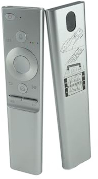 azurano Télécommande - boîtier Aluminium, Fonction vocale - pour BN59-01265A, BN59-01270A, BN59-01272A, BN59-01291A, BN59-01300G, BN59-01300H, BN59-01300J, BN59-01300F - pour QLED UHD 4K 3D TV