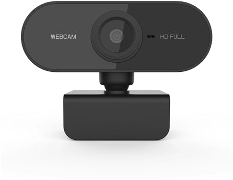 AYJYZHIAG Cámara Web Full HD 1080P con micrófono, USB, for PC, Mac, portátil, Escritorio, minicámara
