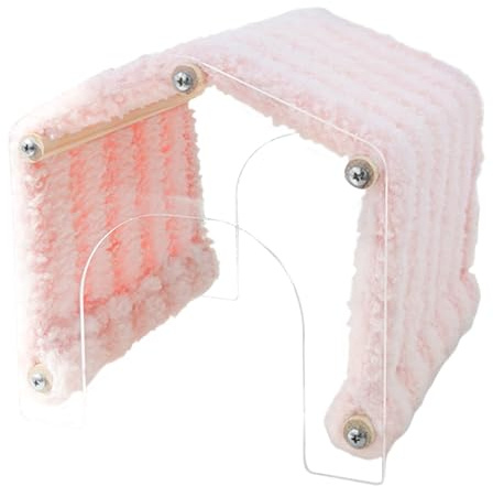 Kixolazr Tunnel Per Cincillà,Casa Morbida In Peluche Con Risparmio Di Spazio | Tunnel Per Piccoli Animali Domestici Con Porta - Per Riccio Criceto Coniglietto Rosicchiare Riposare Giocare Dormire In