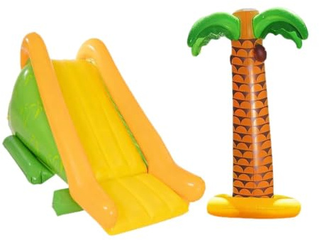 Qianly Scivolo Gonfiabile per Parco Giochi, Stabile, ad Alte Prestazioni, Facile da Montare, Scivolo Acquatico