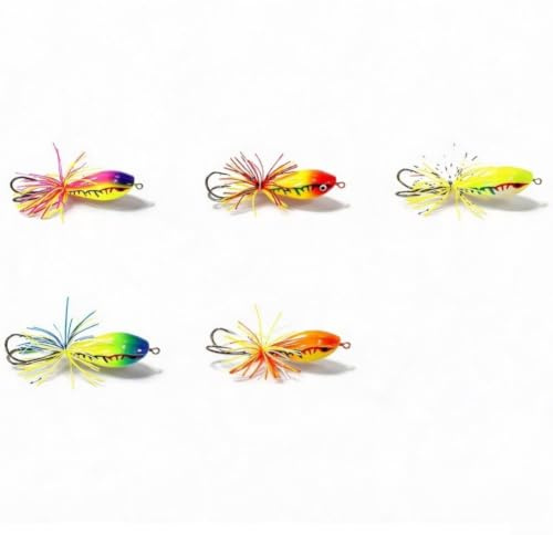 Dual Hook Frog Lure 9cm High Strike Rate Bait(5pcs/set)