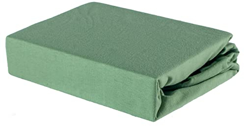 Soft Dream Spannbettlaken 90x160 cm Minze - 100% gekämmte Baumwolle Jersey - Premium Qualität - Spannbetttuch für Kinderbett Juniorbett - OekoTex Zertifiziert - Made in EU - 90x160cm Minze