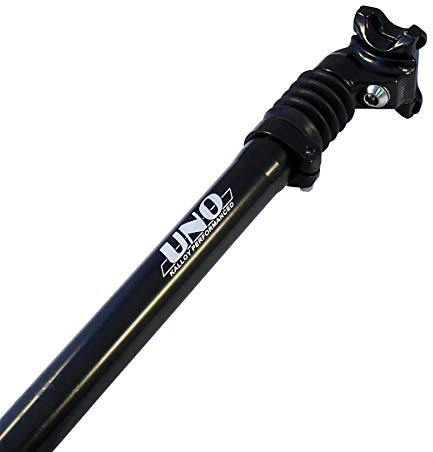 Uno Vélo Tige de Selle KL-262 Suspendu diamètre 25,4mm Longueur 350mm Noir