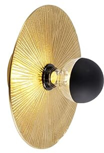 Qazqa konge - Lampada da soffitto Orientale - 1 luce - Ø 300 mm - Oro/Ottone - Orientale - Soggiorno I Camera da letto