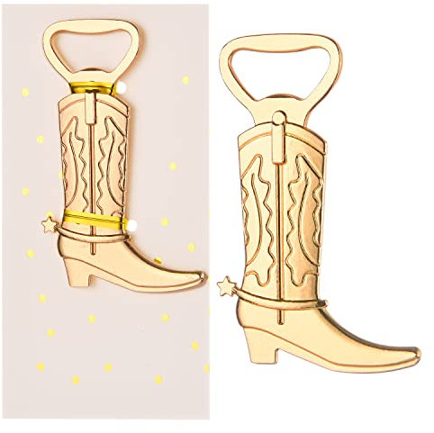 30PCS Cowboy Boots Bottle Openers for Favors，Gifts，Decorations or Souvenirs to Guests at Wedding，Baby Shower or Bridal shower Party