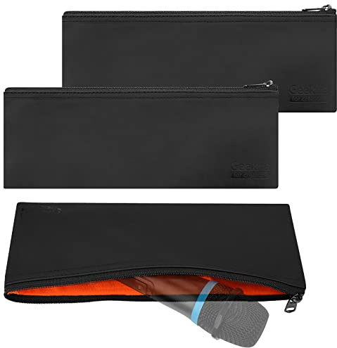 GEEKRIA for Creators Microphone Zippered Pouch 3 Pack Compatible with Shure SM86, PGA48, PGA58, Audio-Technica ATR1100x, ATR1200x, TONOR TW-820, RODE Podcaster Travel Protective Bag (Size L)