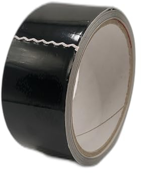 OPIROS Cinta adhesiva de aluminio resistente a altas temperaturas, 9 m, 40 mm, para aislar tubos y estufas (negro)