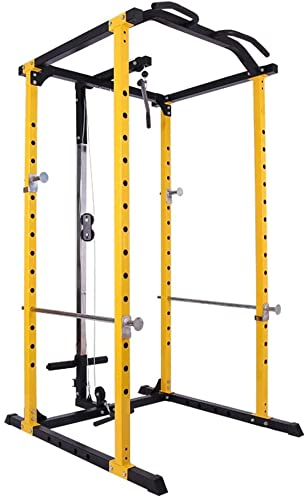 Fitness Power Rack Squat Rack Multifunktionale Haushaltsbox Power Cages Krafttraining Pull-up Fitness Gewichtheberkäfig Squat Cage