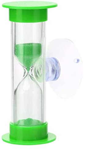 Timer per doccia da 2 minuti Spazzolare i denti Bambini con ventosa Clessidra Orologio da tavolo Ornamento da tavolo Clessidra di sabbia Timer per bambini Timer da 2 minuti per bambini Clessidra