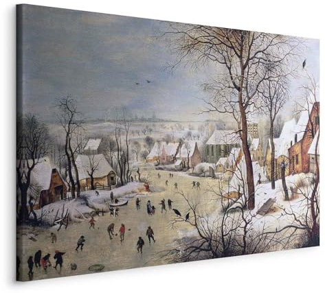 murando - Acoustic Canvas Wall Art Pieter Brueghel 120x80 cm 1 piece - Picture With Acoustic Foam Sound Absorption Print Image Artwork Room Acoustics Soundproofing Office Landscape l-E-11965-b-a