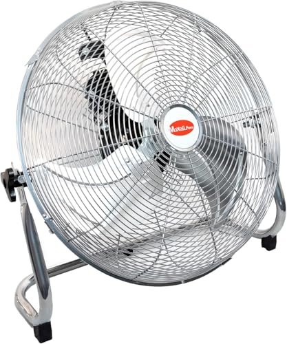 MAXELLPOWER VENTILADOR INDUSTRIAL DE SUELO SOBREMESA 100W 3 VELOCIDADES PARRILLA ASPAS METAL 18 PULGADAS CALIDAD (VENTILADOR SUELO INDUSTRIAL 100W)
