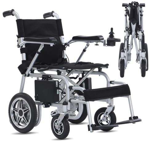 Broobey Leichter Elektrorollstuhl Tragbarer faltbarer Elektrischer Rollstuhl (nur 18 kg)- Reisegröße - Fluggesellschaft zugelassen - Benutzerfreundlich