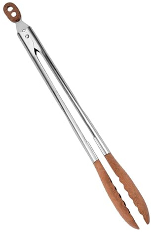 Pinza para ensalada - Pinza de cocina de 38x4 cm, alta durabilidad | Pinzas para servir pasta con mango de acero inoxidable de alimenticio, pinzas para alimentos para cocinar, voltear, tos