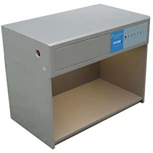 INTBUYING Color Matching Cabinet 5 Light Sources Calibration Charts Light Source Cabinet Textiles Printing Plastics Footwear Leather Color Assessment Cabinet Box 110V