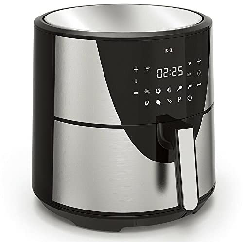 XXL Heißluftfritteuse 8L Fritteuse 1700W Heißluft Friteuse Grill Fritöse 57031 AWZ