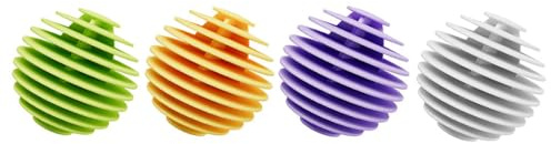 LAKYMIE Silicone Dryer Balls for Speeding Drying and Reducing Creases, Pack of 4