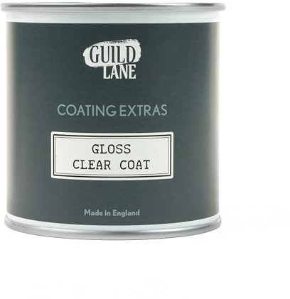 Guild Lane - Gloss Clear Top Coat - Non-Yellowing Protective Acrylic Paint Sealer for Easy Application, Exceptional Coverage - Multi-Surface, Non-Toxic Clear Waterproofing Paint - 250ml
