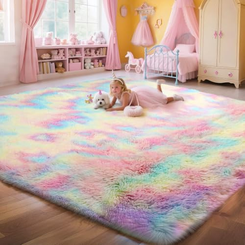 Untimaty Area Rugs Living Room Rug - 160x230cm Fluffy Shaggy Carpet