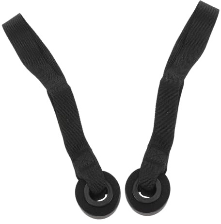 Healifty 2 Piezas Anclaje de Puerta para Bandas Elásticas de Entrenamiento Soporte Resistente con Diseño Protector para Evitar Daños de Unidades Negras para Gimnasio Casa