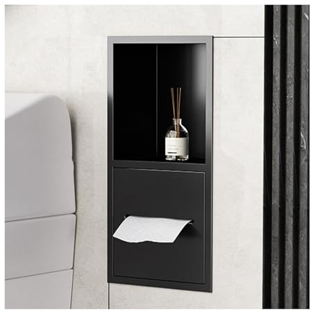 Wallfor Shampoo in acciaio inox 304, impermeabile, per articoli da toeletta e carta igienica, ed elegante soluzione per riporre il bagno