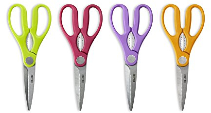 IBILI 704904C Ciseaux de Cuisine - 24 Pcs, INOX, Multicolore, 21 x 5 x 2 cm