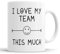 Faithful Prints Coworker Mug I Love My Team This Much Mug – Funny Team Gift, Employee, Coworker, Team Member, Novelty, Office Cup for Colleagues and Boss - 11oz Ceramic Mug