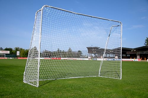 Portería de fútbol de Acero POWERSHOT de 3 x 2 m. ¡Alta Resistencia! Puede instalarse Durante Todo el año en su parcela.