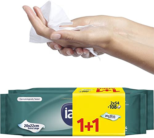 432 x Wet Wipes For Adults | Alcohol Free Wipes | Body Wipe For Adults No Shower | Festival Accessories & Essentials | Extra Large | Shower Wipe | 20 x 22 cm | (4 Packs of 108)