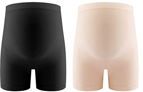 ACMEDE Culotte Short élastique de Grossesse Maternité Vêtements été Femme Enceinte Culotte Maternité Taille Haute Grande Taille Calecon Grossesse Leggings Court Slip Femme de Grossesse
