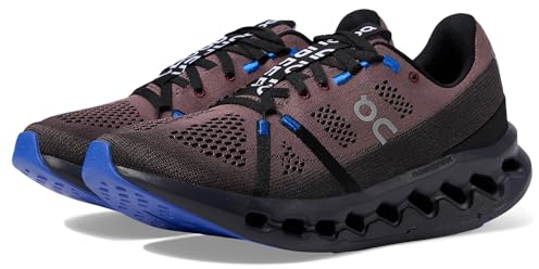 On Women's Cloudsurfer Sneaker, Schwarz/Kobalt, 40 EU