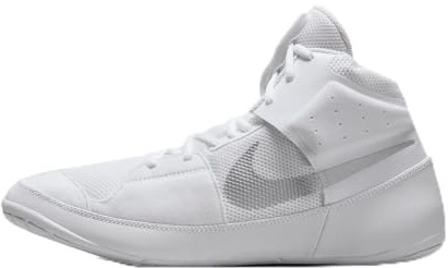 Nike Zapatos de lucha libre Fury para hombre, blanco-plateado, 45.5 EU
