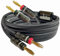 Goaycer Lautsprecherkabel mit Bananenstecker, 14AWG Lautsprecher Kabel,24K Vergoldeter robustes geflochtenes lautsprecherkabel (6,6 FT / 2M，1 Stück)
