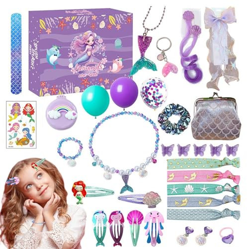 Scatole per calendario 'avvento - Charm natalizio per ragazze | Calendario 'Avvento per ragazze con gioielli per bambini | per capelli Gioielli | Calendario 'avvento 2024 |