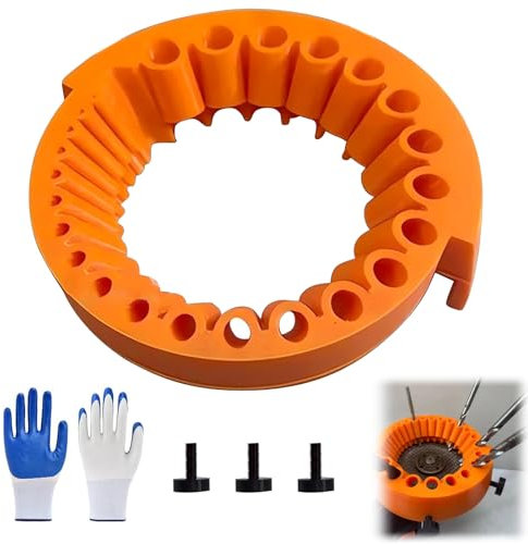 6 PCS Angle Grinder Drill Bit Sharpener,Efficient Knife Sharpener,Multi-Functional Drill Bits Grinding Attachment,Angle Grinder Attachment,Universal Grinder Tool for Restoring Old Drills