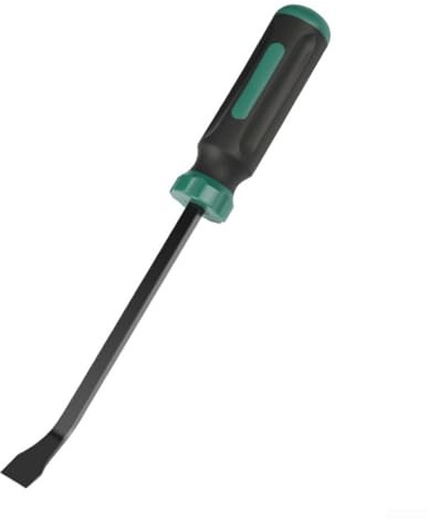 Donkivvy 18 Inch Pry Bar Heavy Duty, Thicker Hammer Strike Cap, Angled Tip, Mechanic Hand Tools for Automotive, Demolition, Nail Puller, Crowbars(18 Inch)