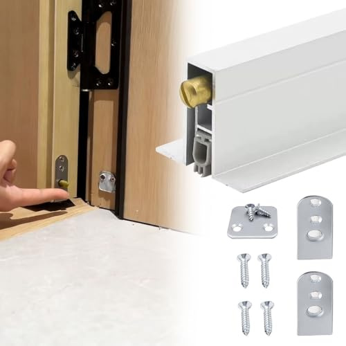 Automatisk nedfällbar dörr i aluminiumlegering | Dörrsvep i flera storlekar: Ljudisolerad(46in(117cm))