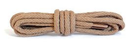 Kaps Lacci tondi, lacci in cotone 100% durevoli di alta qualità, fabbricati in Europa, 1 paio, molti colori e lunghezze