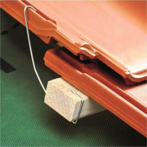 Seitenfalzklammer Sturmklammer für Tonzigel Typ 435/2,5 mm (100 Stück) für 4 Latten Dicken (40mm)