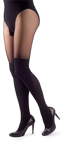 NOQ Stockings Imitation Tights Matt Semi Sheer Ladies Sexy Pantyhose Over-knee Pattern Office Date Patterned Outfit