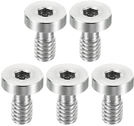 PATIKIL 1/4-20 Filettatura 16mm Lunghezza Fotocamera Rapido Rilascio Vite Treppiede Vite 5pz Acciaio Inossidabile Piatta Scanalatura Viti per DSLR Fotocamera Rig Accessori Argento