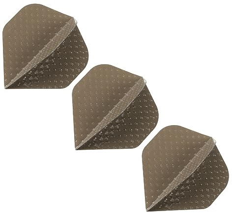 PATIKIL Slim Dart Flights, 3 Pack Aluminum Foil Unique Design Dart Accessories for Steel Tip Dart and Soft Tip Darts, Brown