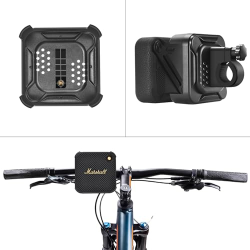 Hzycwgone Cykelstyre Fäste för Marshall Willen Bärbar Bluetooth-Högtalare,Cykelmontering Adapterhållare Kompatibel med Marshall Willen(Svart)