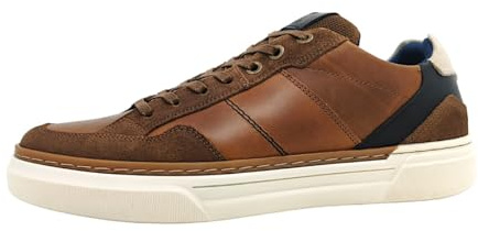 BULLBOXER Zapatos de hombre Zapatos con cordones Marrón Casual, Conb Tan Coñac, 44 EU