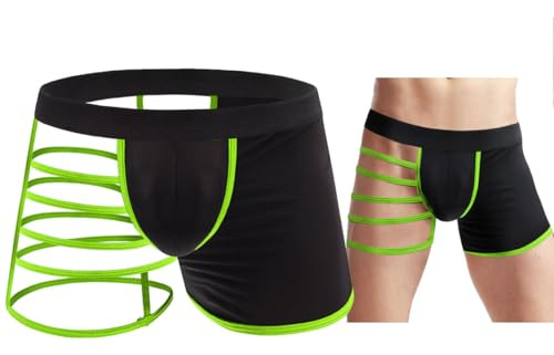 Perizoma Uomo Sexy Jockstrap Suspensorio Boxer Perizoma Intimo Thong Sportivo Atletico Seta Ghiaccio Slip Traspirante Maschio 1 Pezzo Verde, 1 confezione B. Verde, Taglia unica