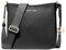 Michael Kors Jet Set Travel Small Messenger Crossbody Bag Black, Schwarzer Saffiano, Small